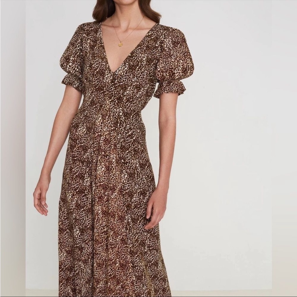 Faithfull the Brand Maggie Midi Dress - Kenya | Size Small